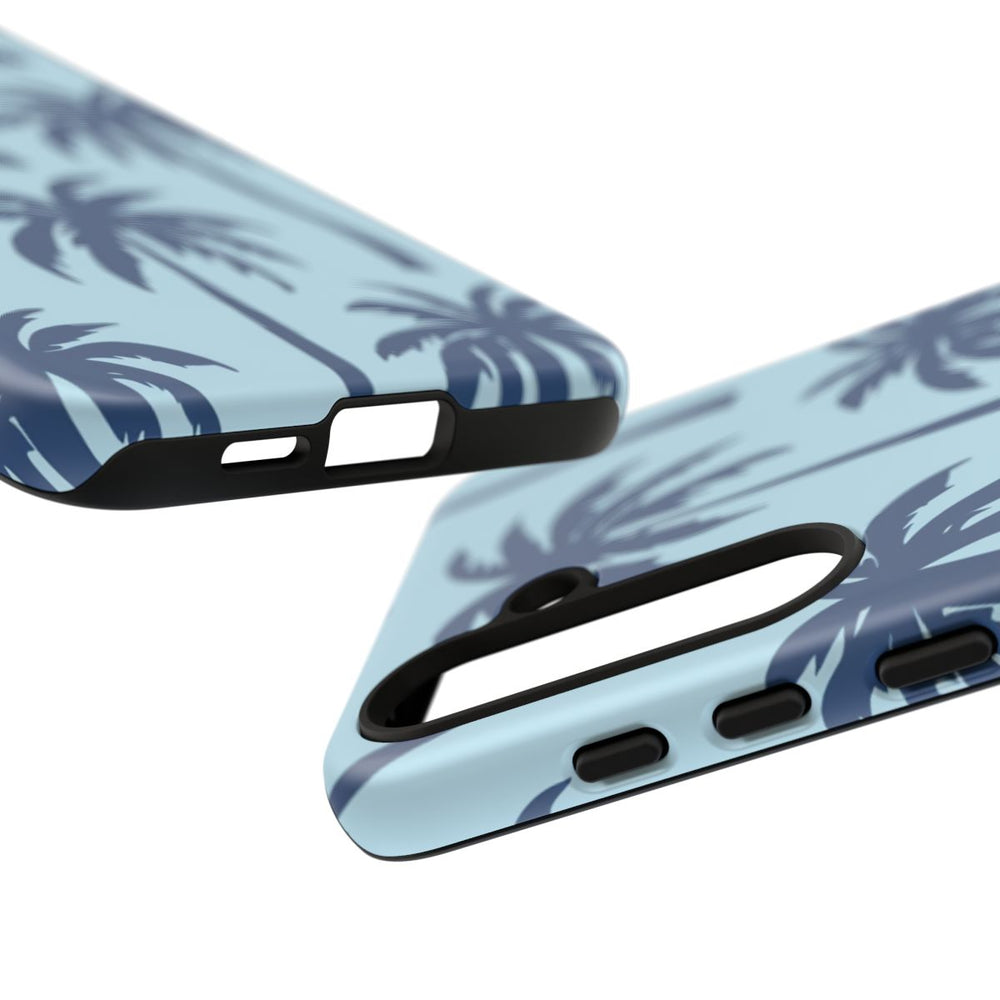 Blauw Palmbomenpatroon