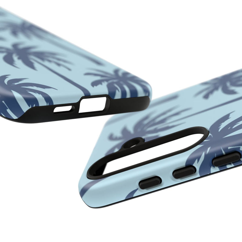 Blauw Palmbomenpatroon