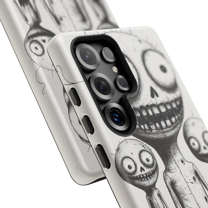 Drie Slijmerige Monsters in Lijntekening
