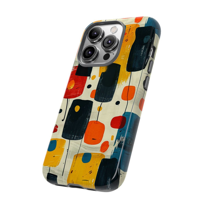 Mid-Century Abstract Geometrisch Patroon