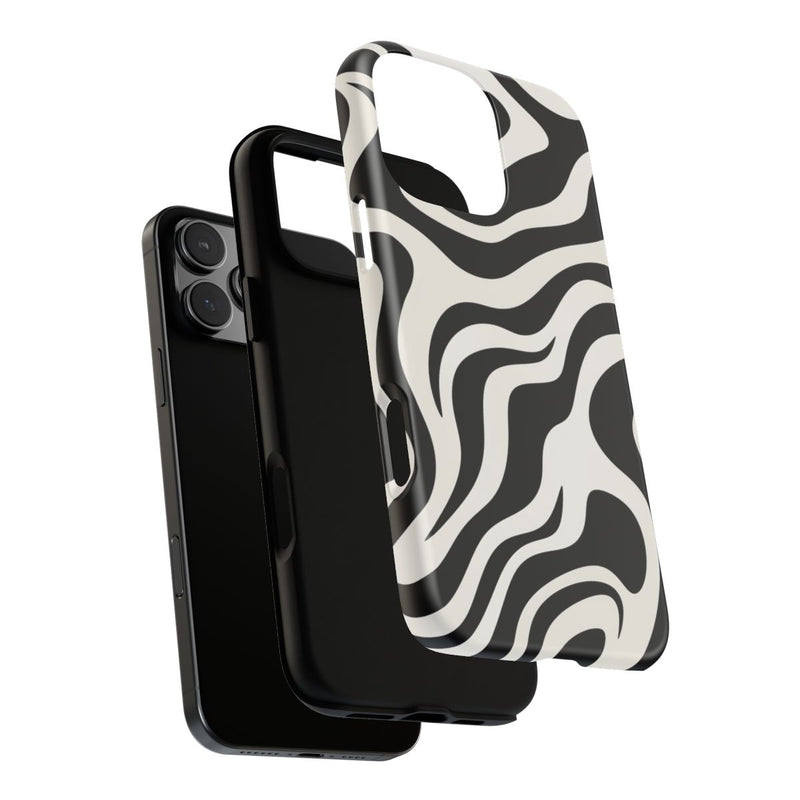 Zwart-Wit Abstract Zebra-Patroon