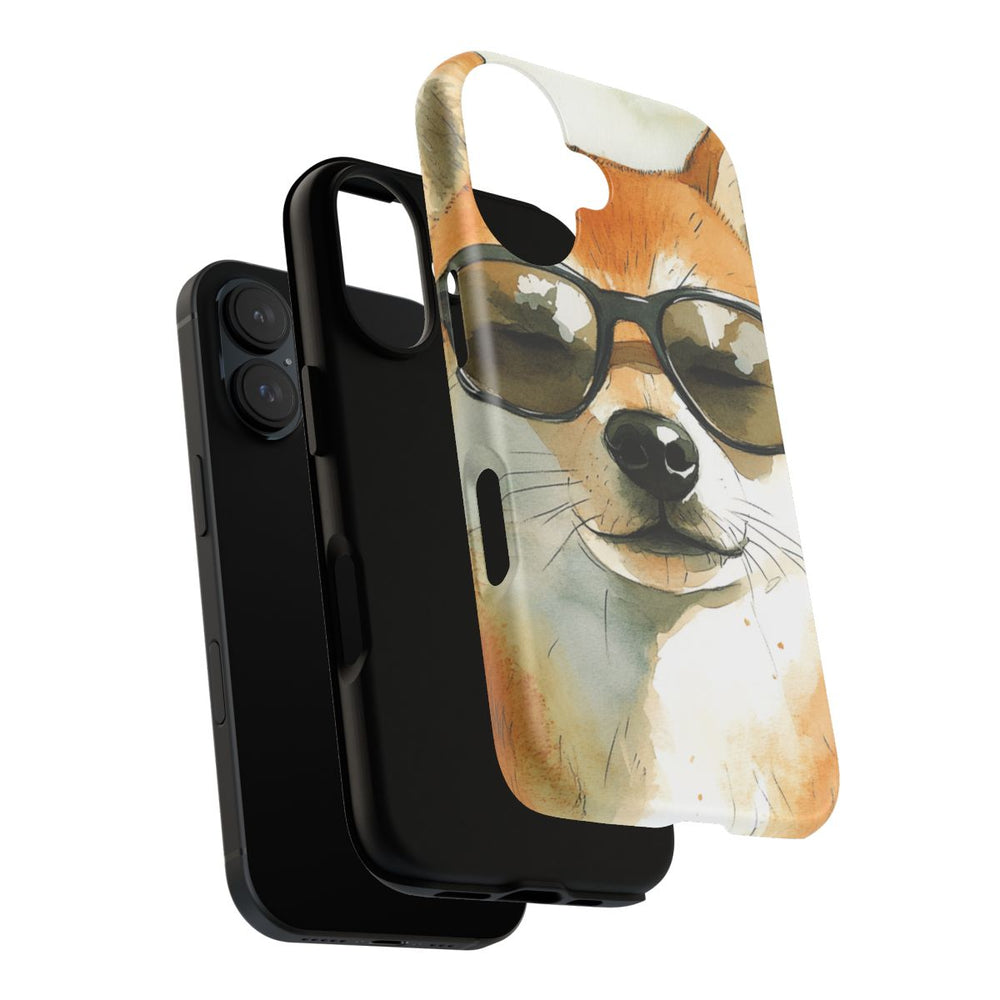 Stoere Shiba Inu met Zonnebril