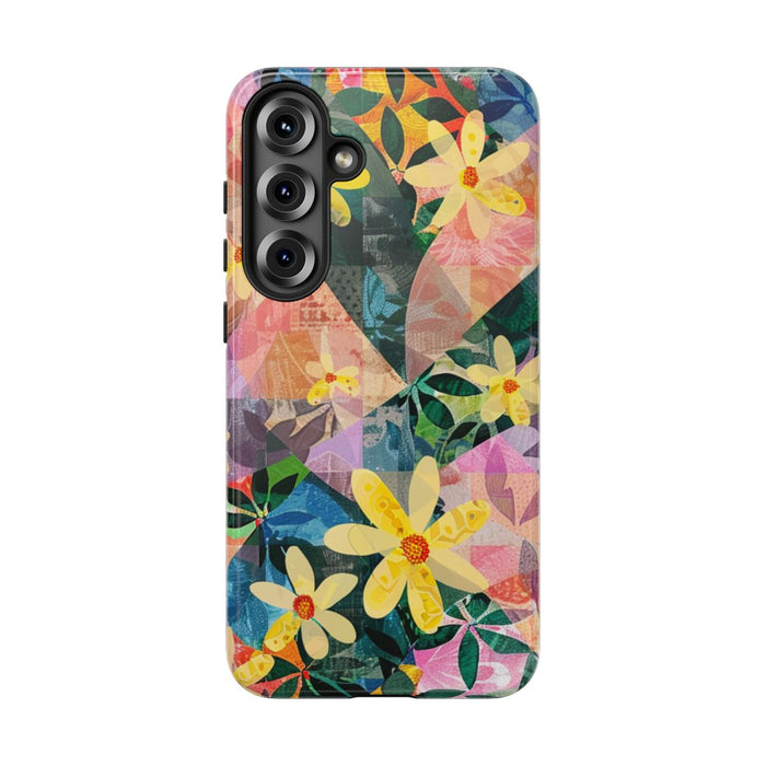 Abstract Bloemmotief met Geometrisch Patroon