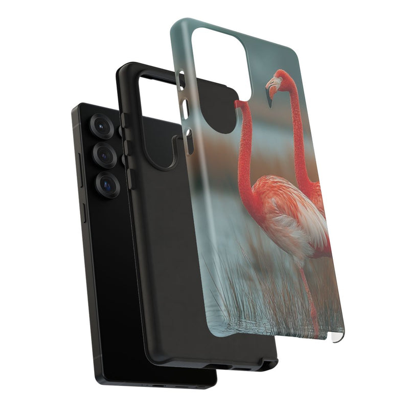 Flamingo's bij Water en Riet