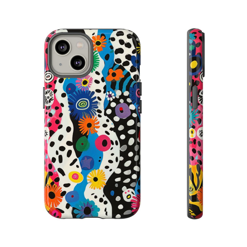 Kleurrijk Abstract Bloemen-Zebra Patroon