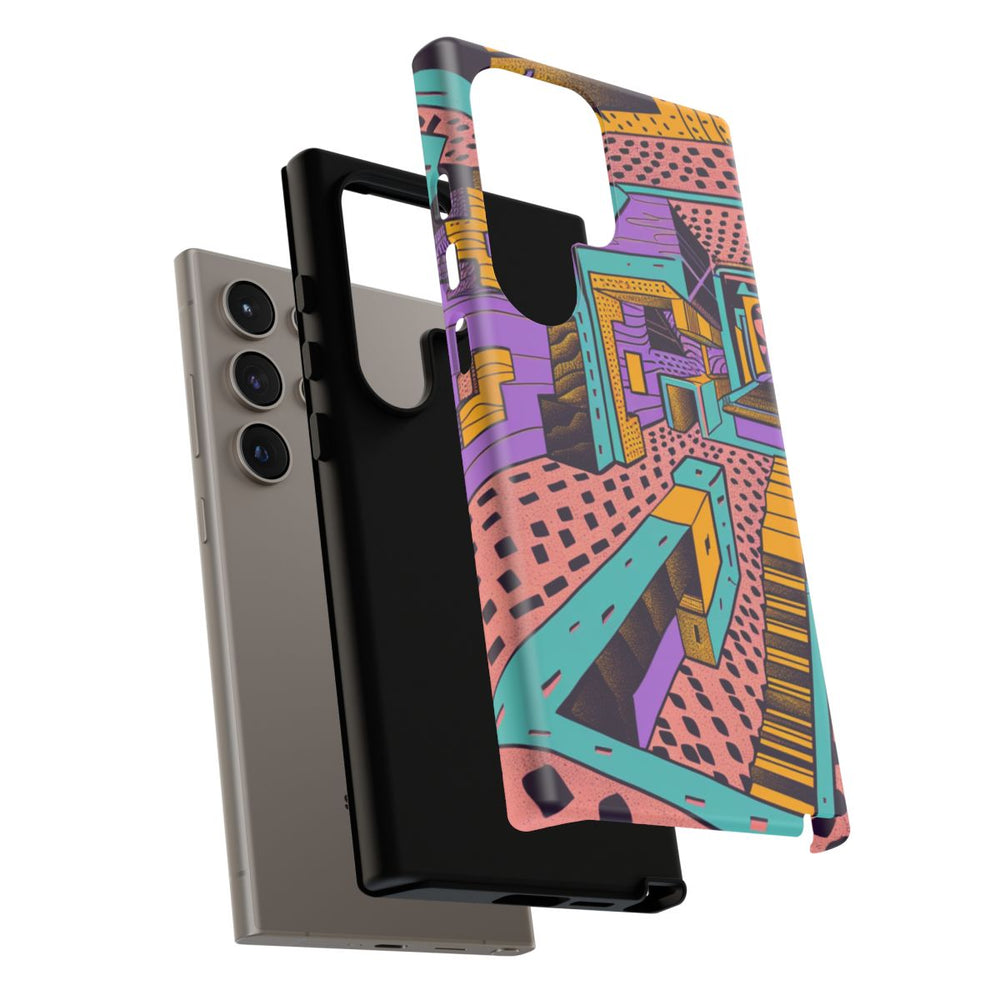 Geometrisch Abstract Patroon met Dieptewerking