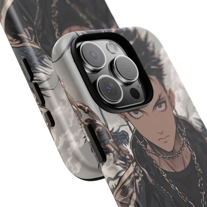 Anime Strijder met Zwaard en Draak
