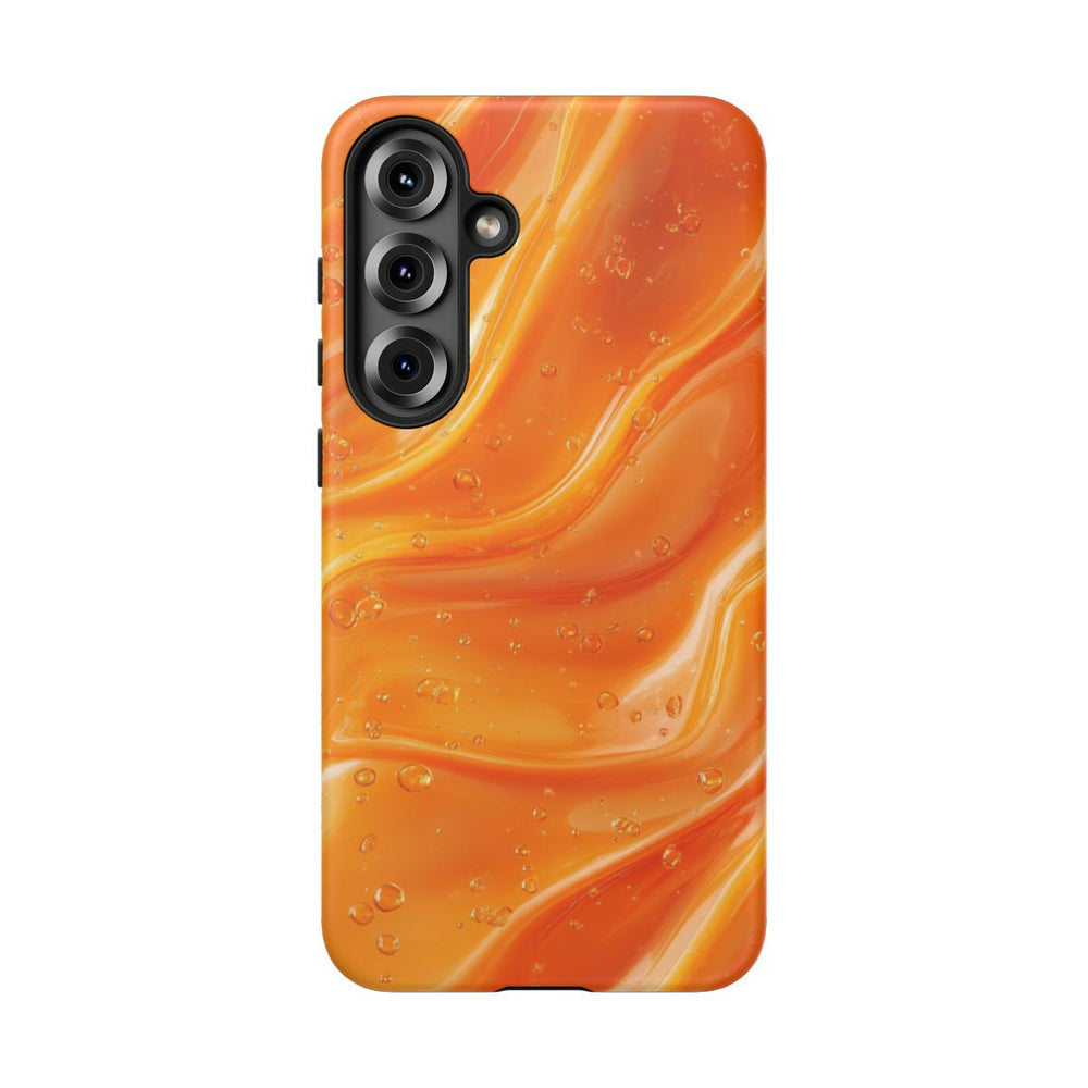Monochrome Oranje Vloeibare Achtergrond