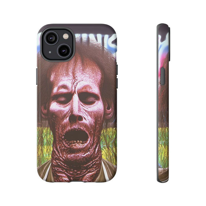 Surrealistisch Zombiegezicht met Vurige Lucht