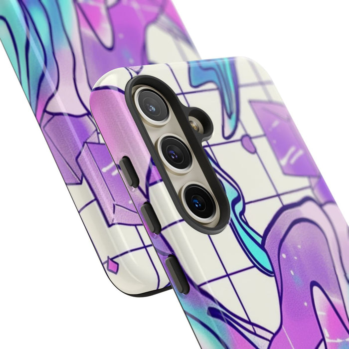 Abstract Kristal Vaporwave Patroon