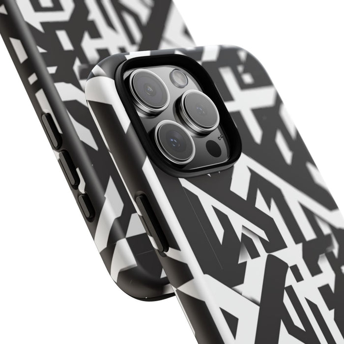 Zwart-Wit Geometrisch Patroon