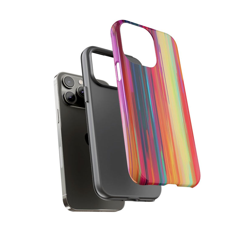 Levendige Verticale Kleurenstrepen Abstract