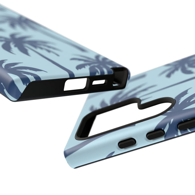 Blauw Palmbomenpatroon