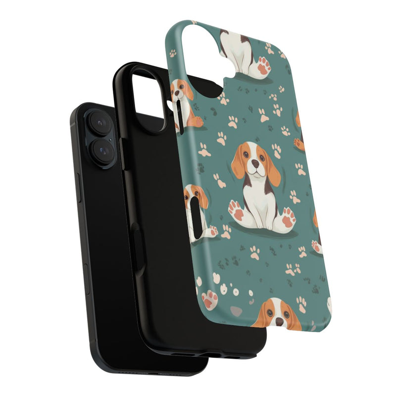 Beagles met Pootafdrukken Patroon