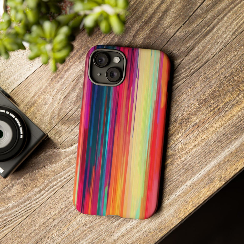 Levendige Verticale Kleurenstrepen Abstract