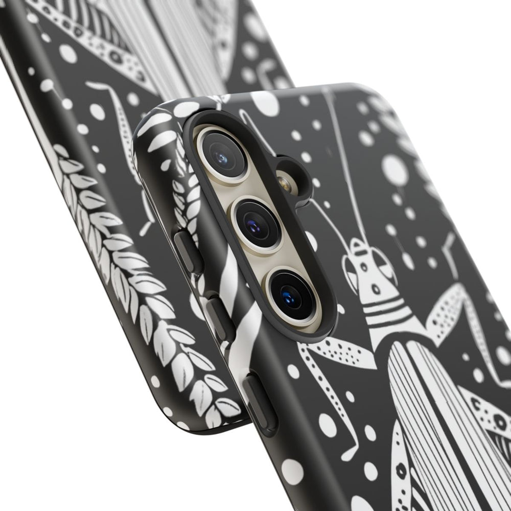 Zwart-Wit Sprinkhaan en Roggepatroon