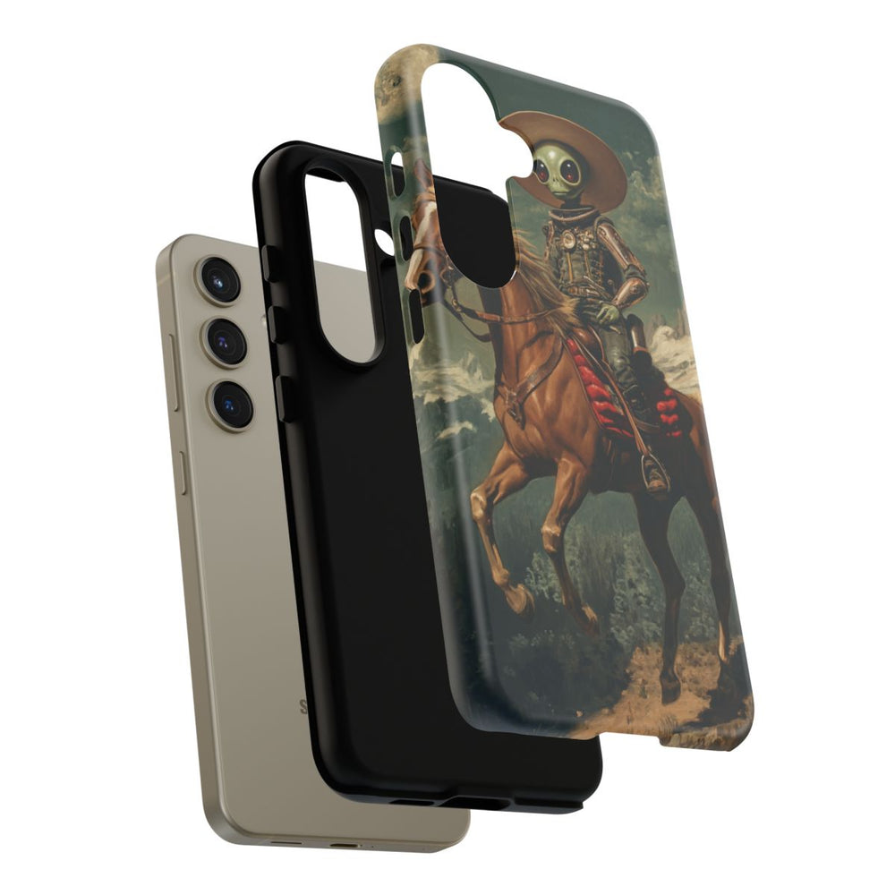 Buitenaardse Cowboy te Paard