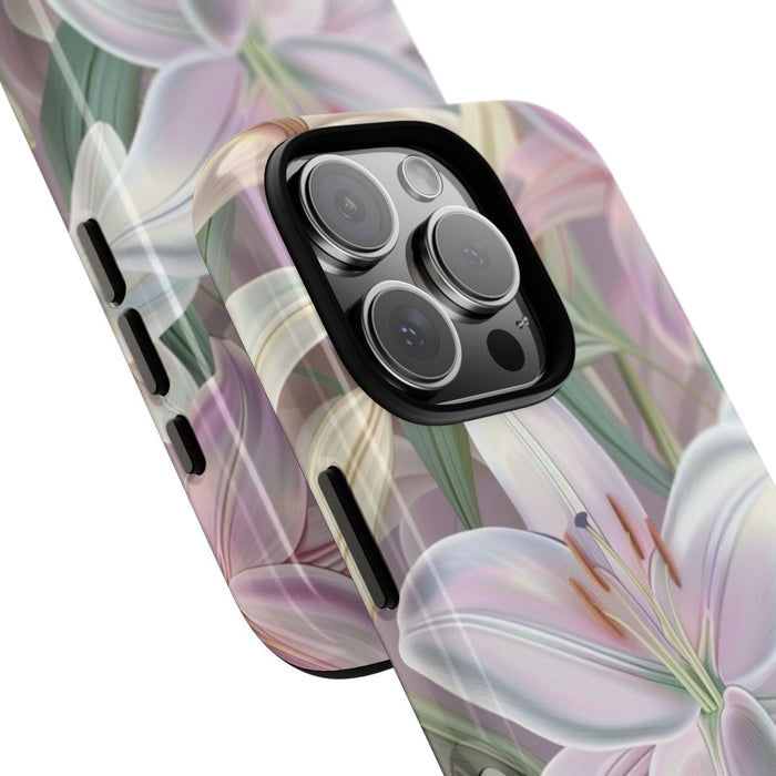Pastelkleurige Paaslelies Bloemenpatroon