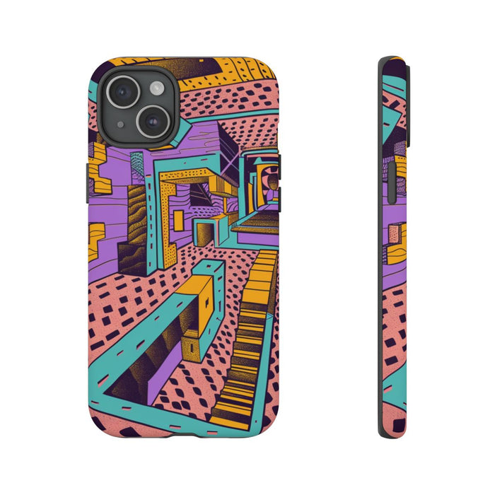 Geometrisch Abstract Patroon met Dieptewerking
