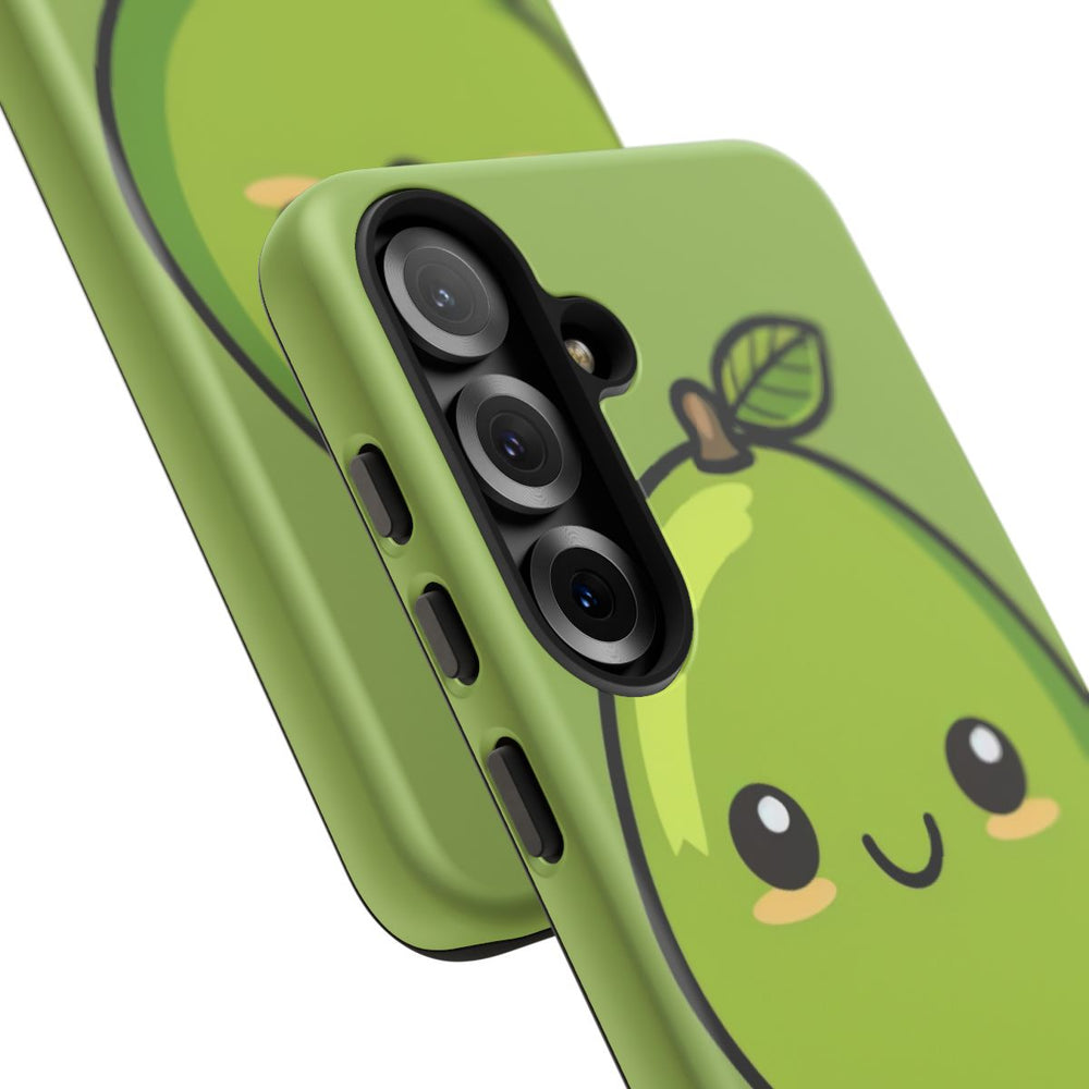 Schattige Groene Avocado in Cartoonstijl