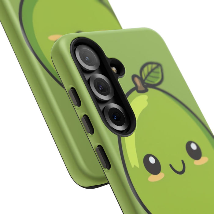 Schattige Groene Avocado in Cartoonstijl