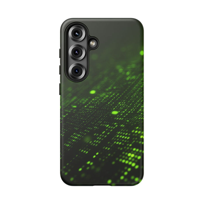 Abstract Digitaal Groen Deeltjesraster