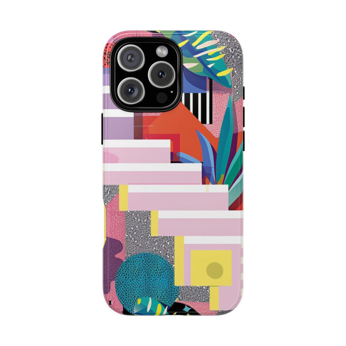 Kleurrijk Abstract Geometrisch en Botanisch Ontwerp
