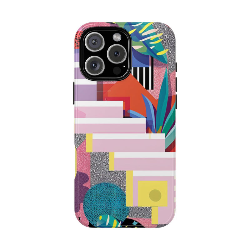 Kleurrijk Abstract Geometrisch en Botanisch Ontwerp