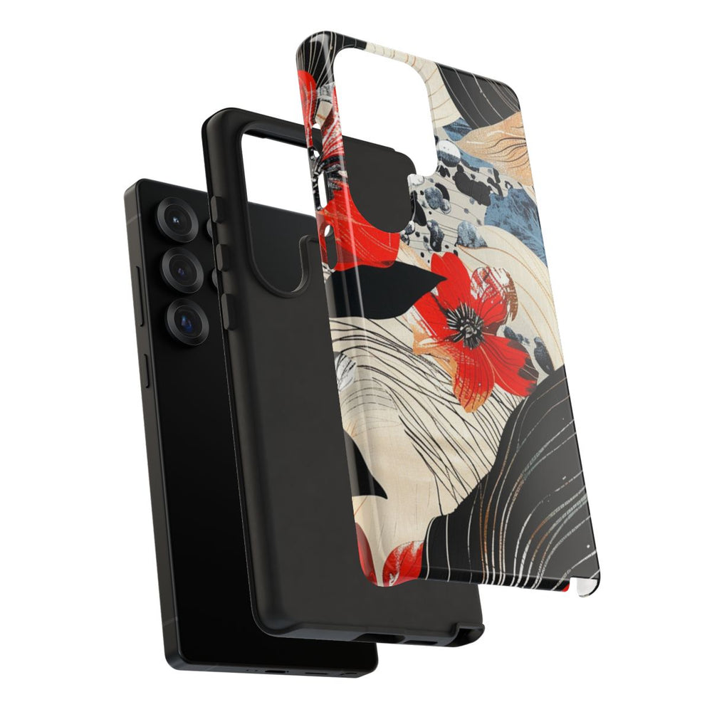 Rood Bloemen Abstract Patroon