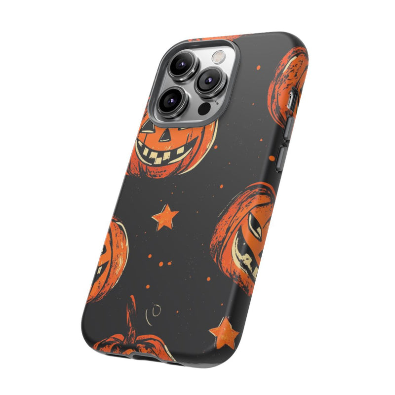 Grunge Halloween Pompoenenpatroon