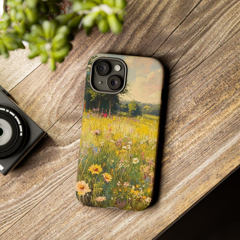 Zonnig Wilde Bloemenveld Schildering