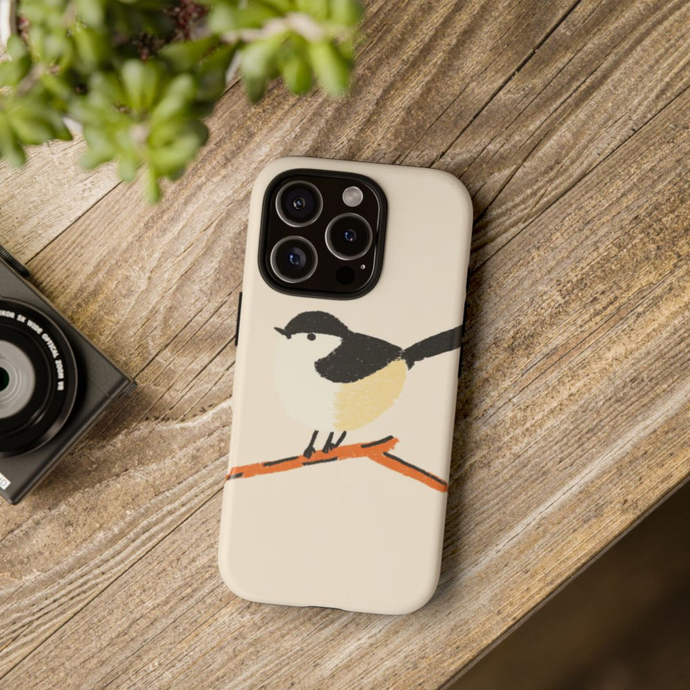 Minimalistische Vogelillustratie