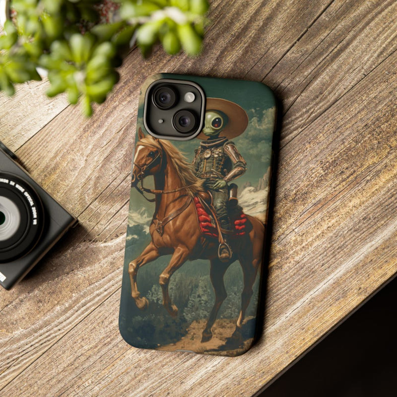 Buitenaardse Cowboy op Paard