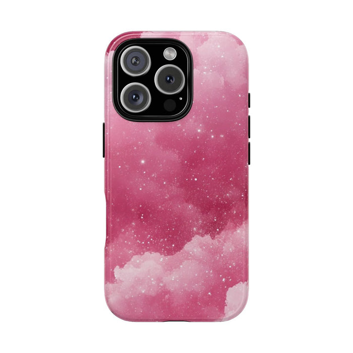 Roze Glitterwolkenstructuur
