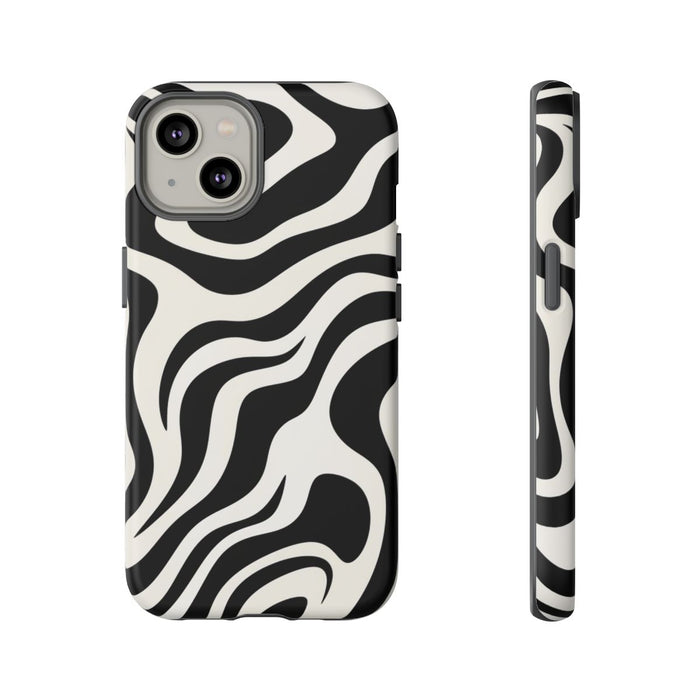 Zwart-Wit Abstract Zebra-Patroon