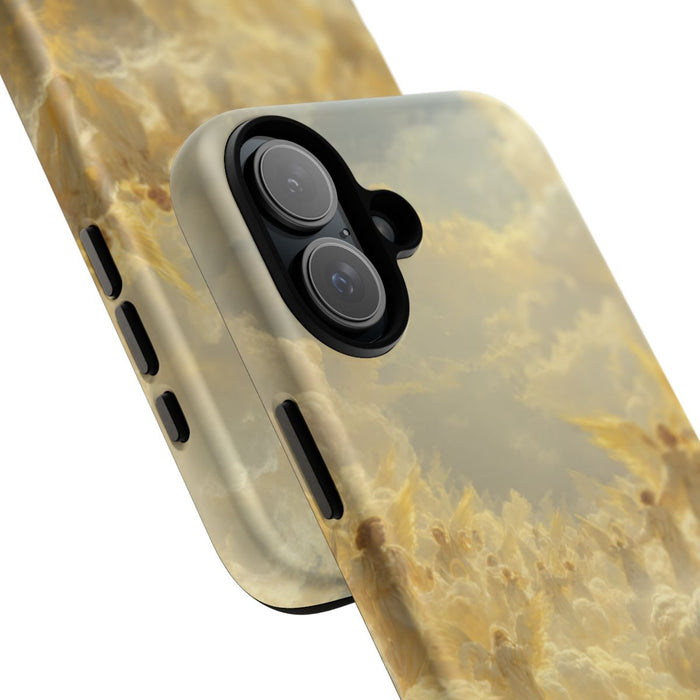 Gouden Engelen in Wolken en Licht