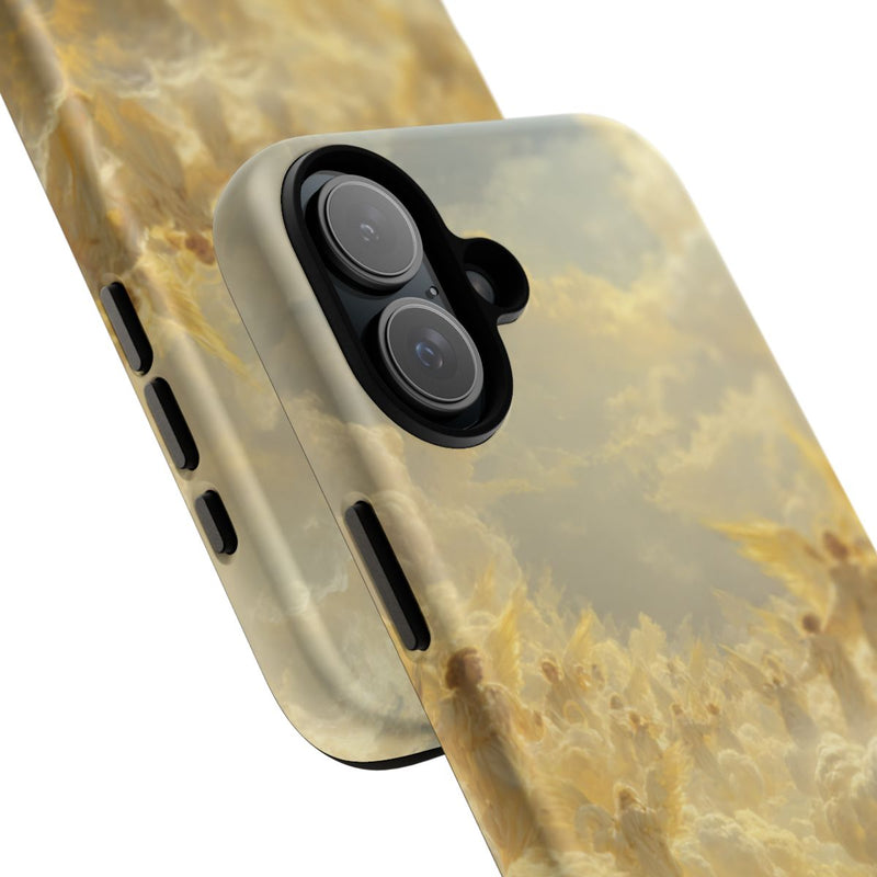 Gouden Engelen in Wolken en Licht