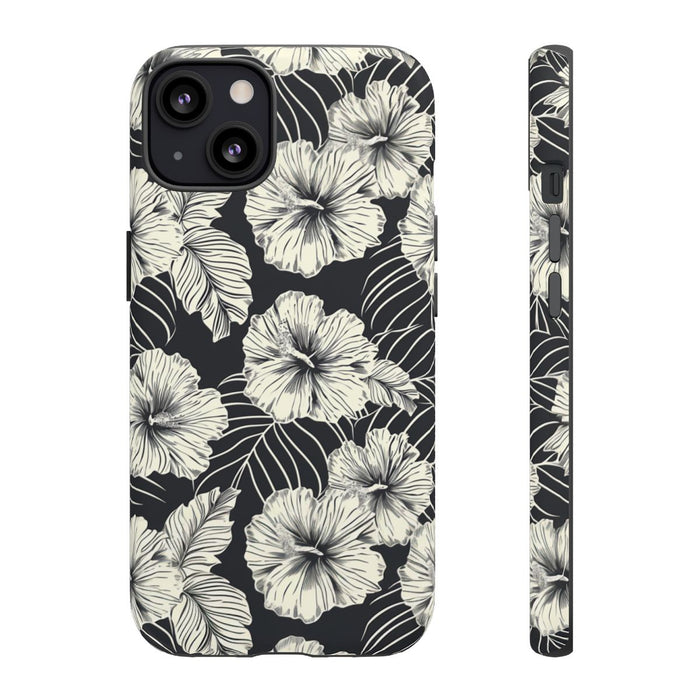 Monochroom Bloemenpatroon
