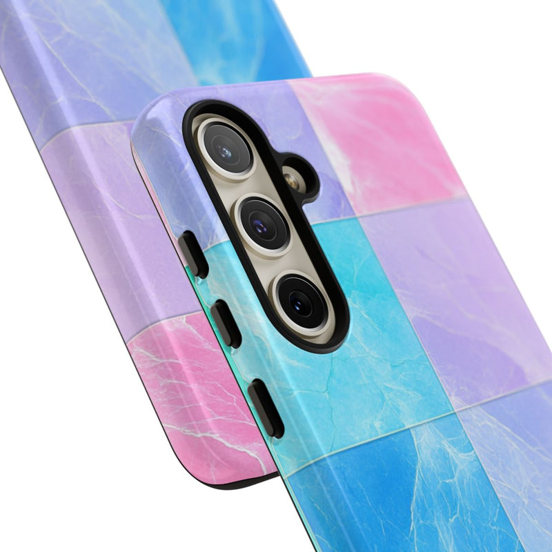 Pastelkleurige Marmertegels met Kleuroverloop