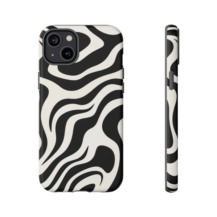 Zwart-Wit Abstract Zebra-Patroon