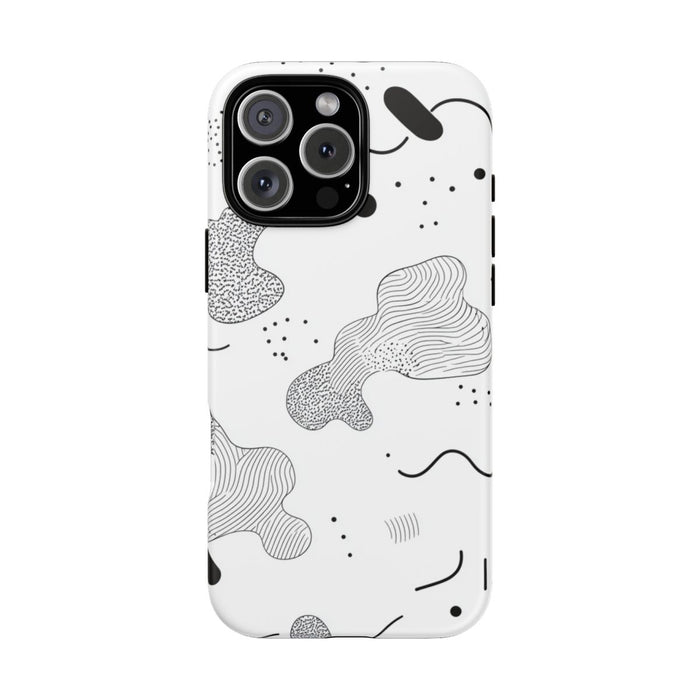 Zwart-Wit Abstract Minimalistisch Patroon