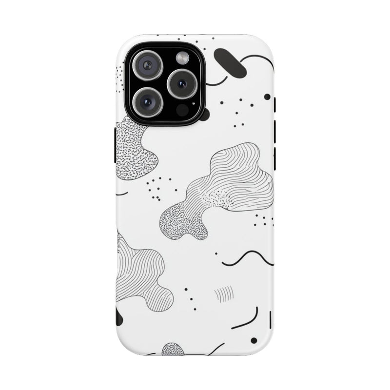 Zwart-Wit Abstract Minimalistisch Patroon