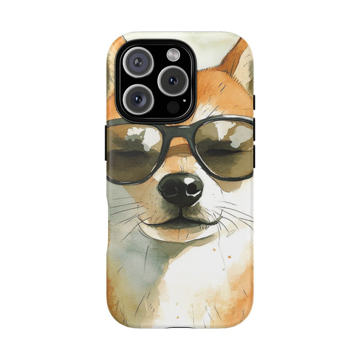 Stoere Shiba Inu met Zonnebril