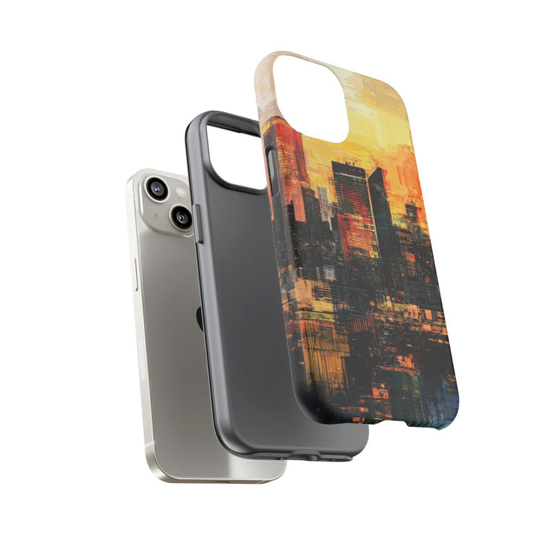 Abstracte Stedelijke Zonsondergang