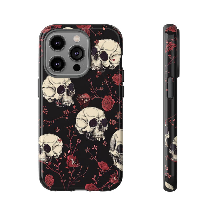 Schedels en Rode Rozenpatroon