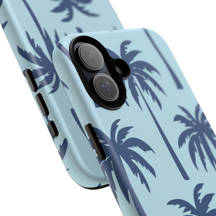 Blauw Palmbomenpatroon
