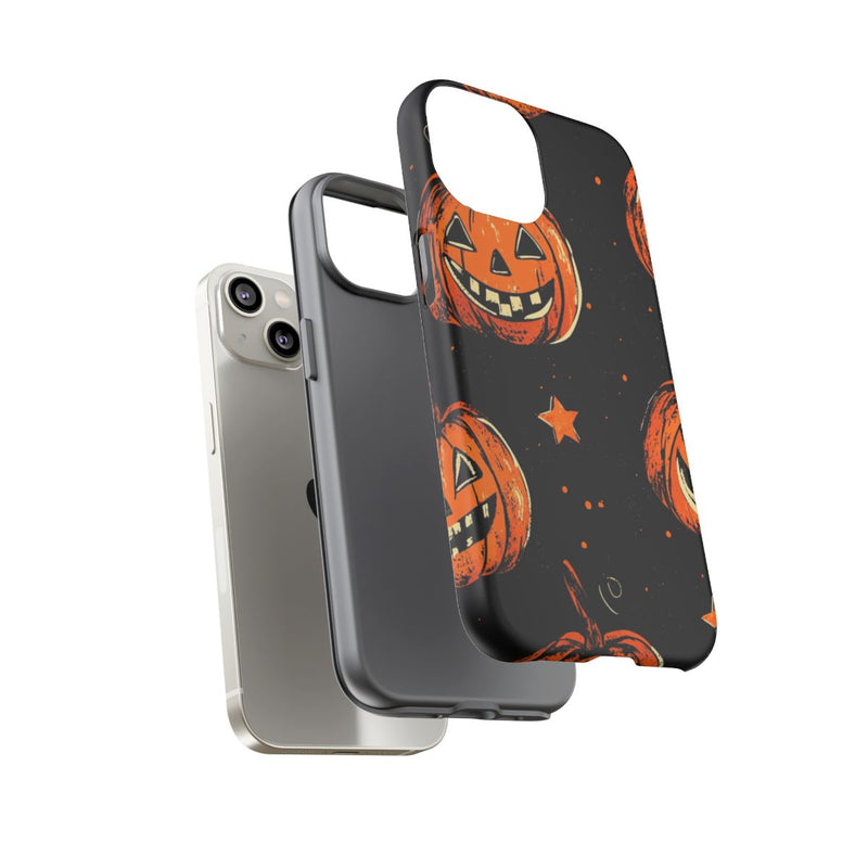 Grunge Halloween Pompoenenpatroon