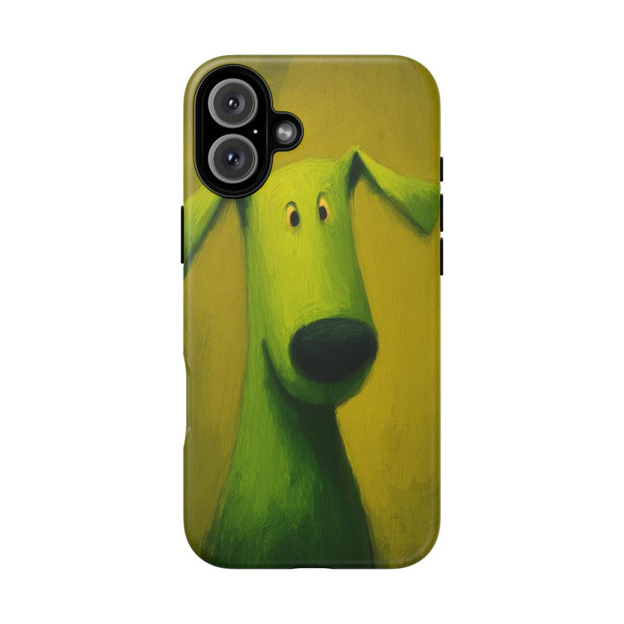 Groene Hond Mat Stevig Hoesje