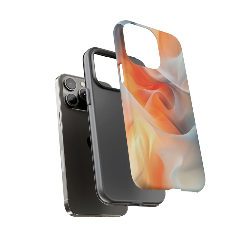 Abstracte Oranje-Grijze Stroom