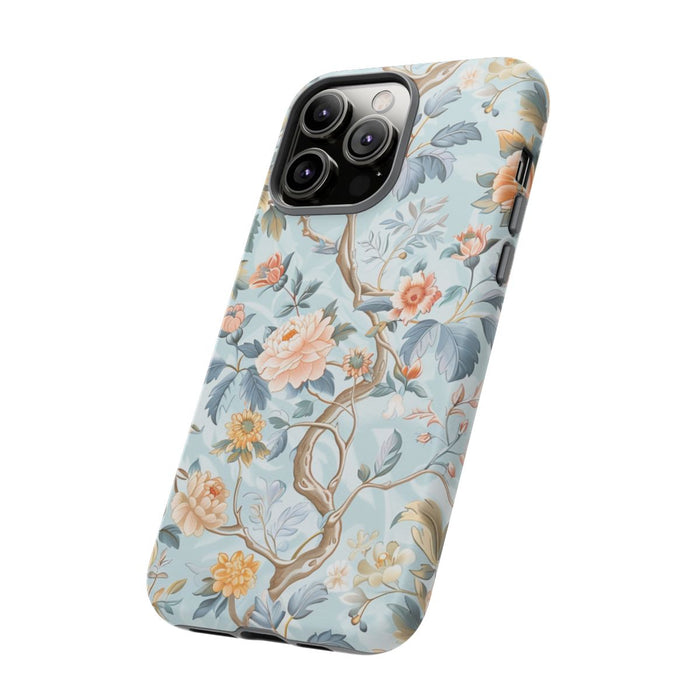 Pastel Chinoiserie Bloemenpatroon